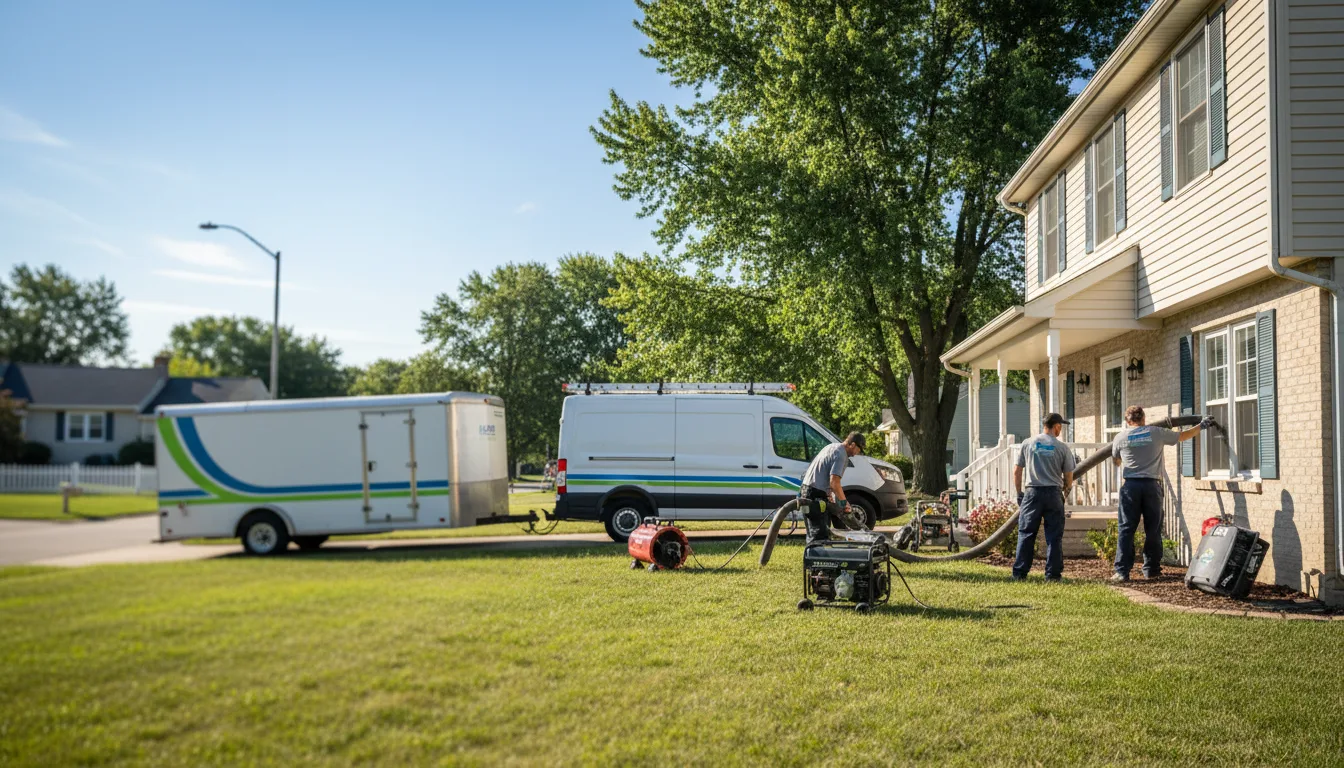 Flooded Basement Restoration And Cleanup With Repair in Worthington, OH near me